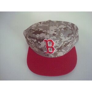 RED SOX  CAMO SNAPBACK OOS Y2K  DEADSTOCK  HAT CAP VINTAGE T4